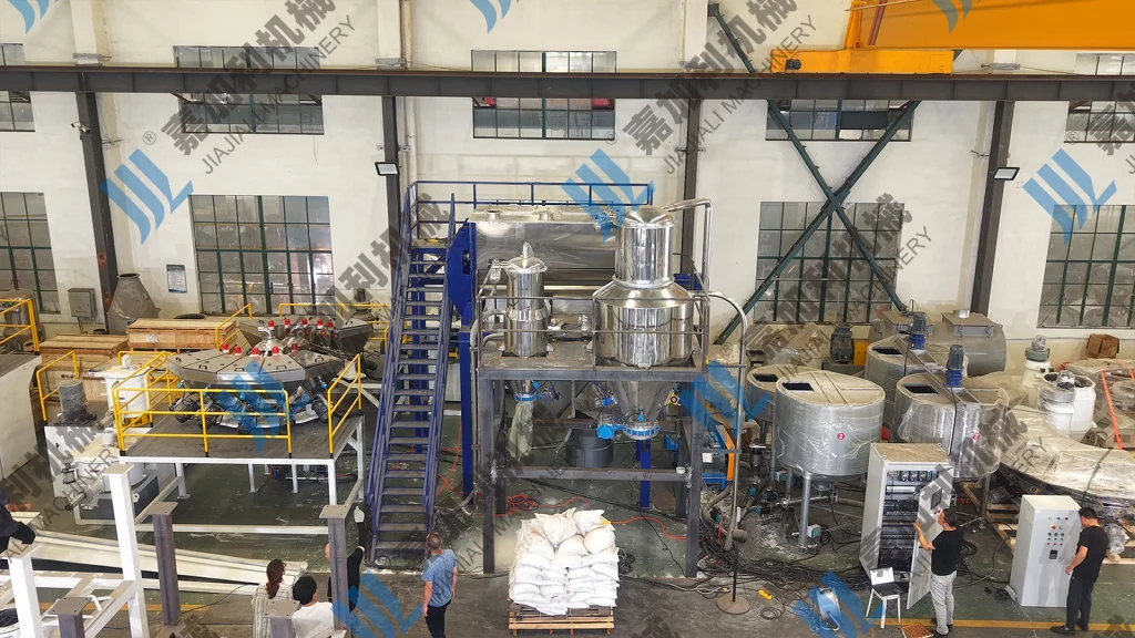 automatic dosing and mixing system for feed production