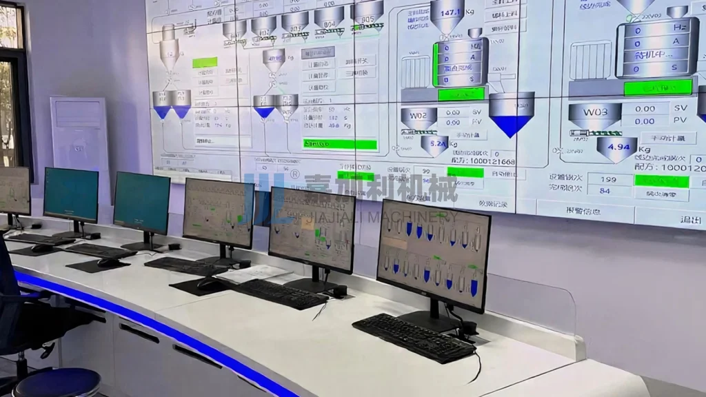 Digital master control console for plastic extrusion line