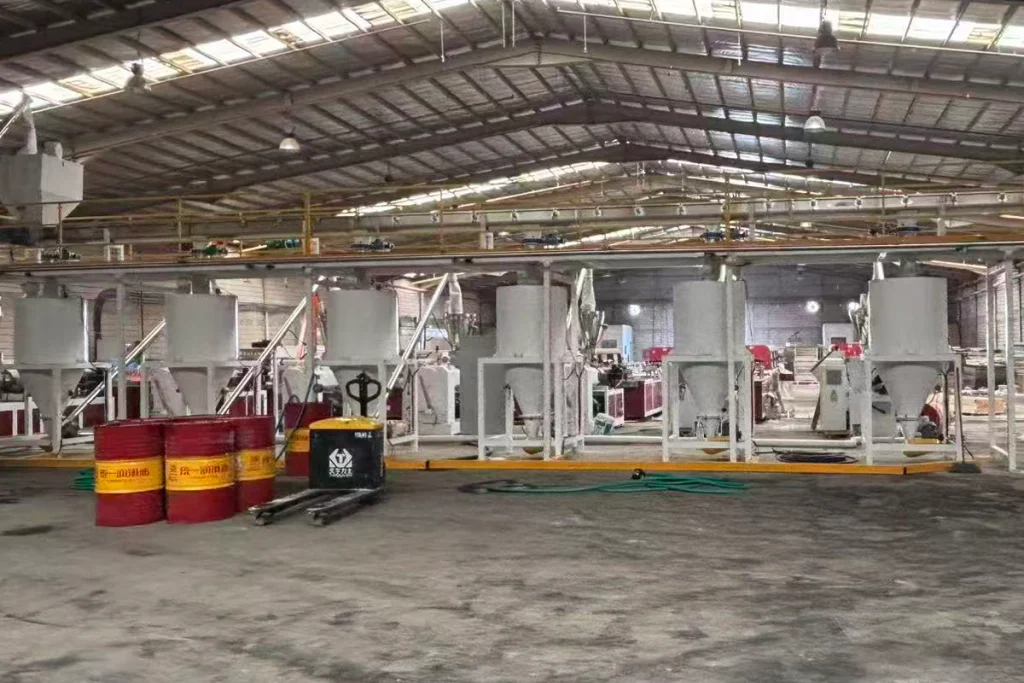 WPC Profile Production Line conveying system to extruder